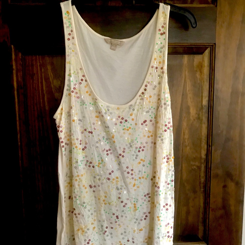 Banana Republic sequin tank